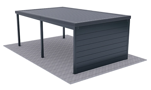 Přístřešek s vraty